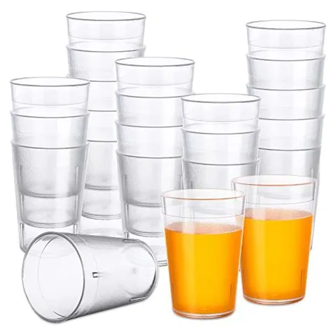Hoolerry Vasos de plástico transparente de 5 onzas