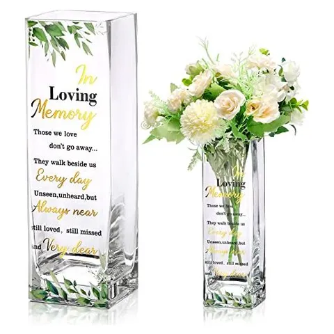 Hoolerry Botanical Memorial Glass Vase