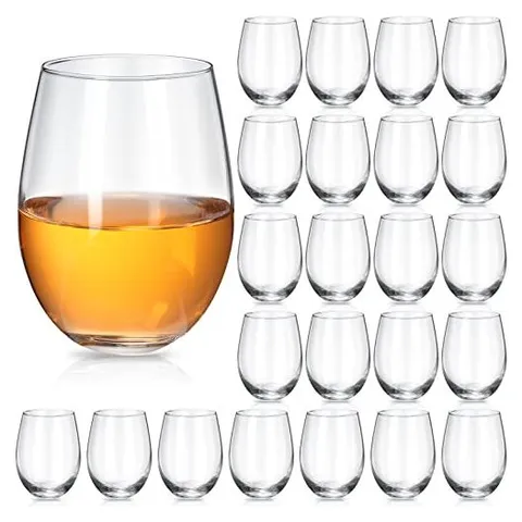Hoolerry Copas de vino transparentes de 18 onzas