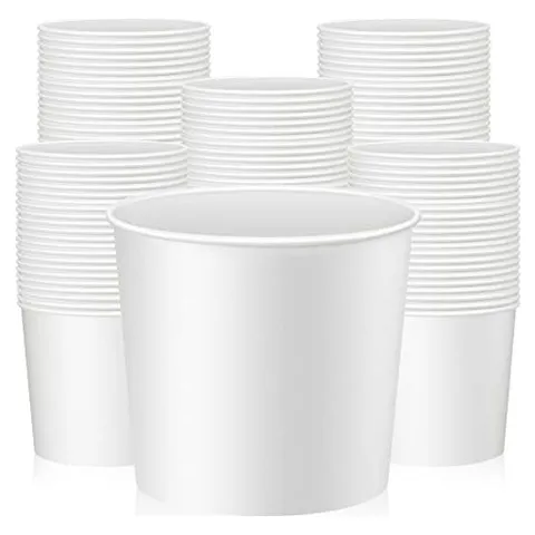 Hoolerry Cubos de Papel Desechables de cartón Blanco
