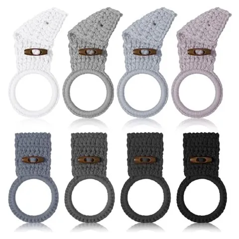 Hoolerry Crochet Hanging Kitchen Towel Rings – Vivid Colors · Round