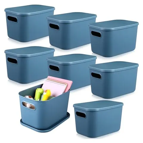 Hoolerry Contenedores de almacenamiento – Azul
