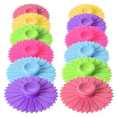 Hoolerry Juegos de fundas de silicona de girasol de 4.13 pulgadas