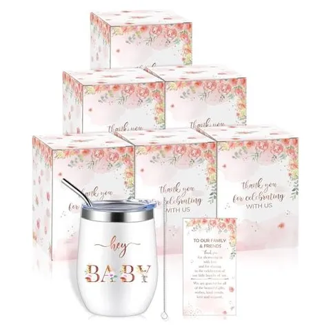 Hoolerry Baby Shower Guest Gift Cups – Floral