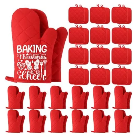 Hoolerry Blank Sublimation Pot Holders & Oven Mitts – Red