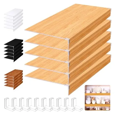 Hoolerry Fundas de alambre de PVC espumado de 24 x 16 pulgadas – Color Madera