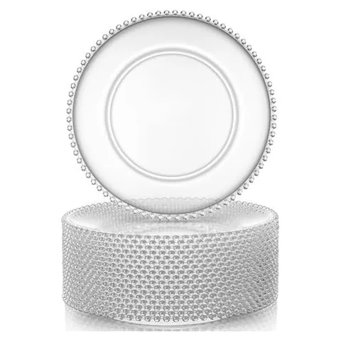 Hoolerry Platos de carga transparentes a granel de 13 pulgadas