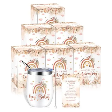 Hoolerry Baby Shower Guest Gift Cups – Rainbow