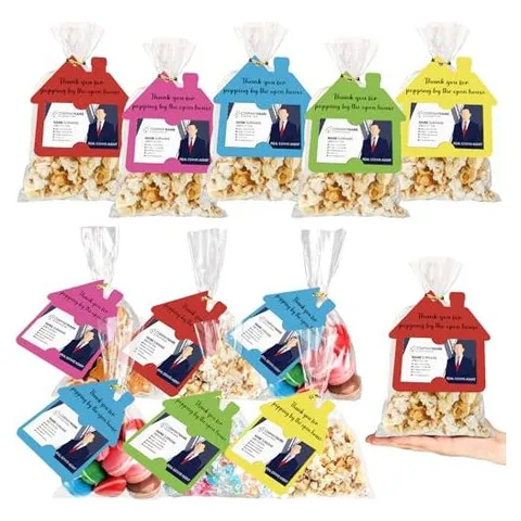 Hoolerry Open House Popcorn Gift Bags – Bright