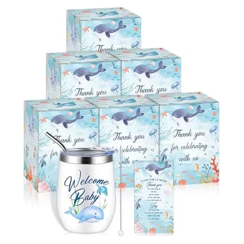 Hoolerry Baby Shower Guest Gift Cups – Ocean Animal