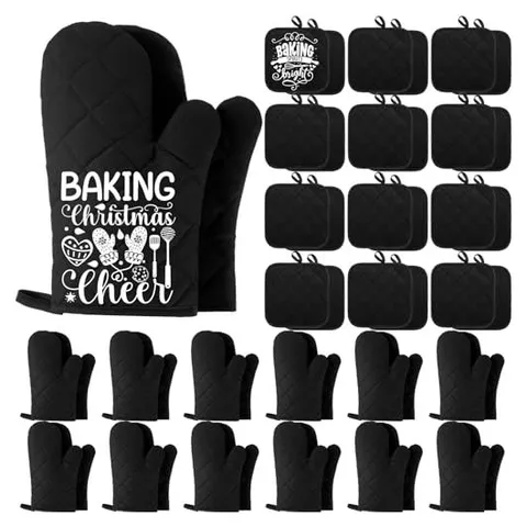 Hoolerry Blank Sublimation Pot Holders & Oven Mitts – Black
