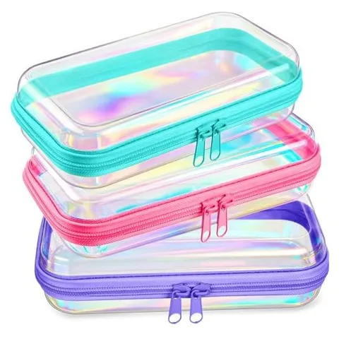 Hoolerry Hard Clear Zipper Cases