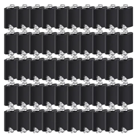 Hoolerry Stainless Steel Hip Flasks – Black