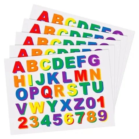 Hoolerry Monogram Vinyl Sticker Sheets – Rainbow